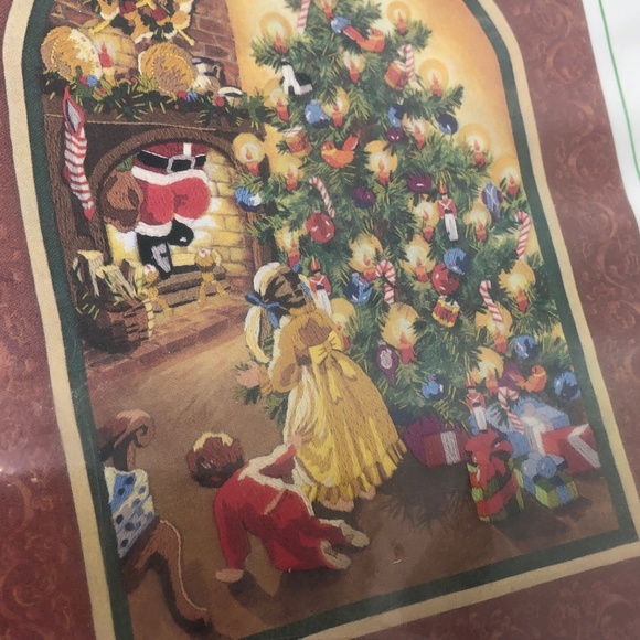 SUNSET Stitchery Kit THE WONDERMENT OF SANTA Vtg Christmas #2086 Cross-Stitch - Picture 7 of 14